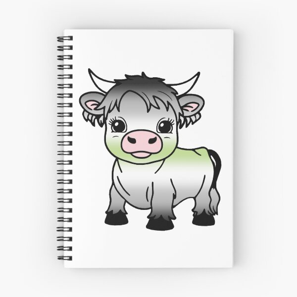 Item preview, Cute Agender Pride Highland Cow, Agender Pride Flag Colors designed and sold by Travelslightly.