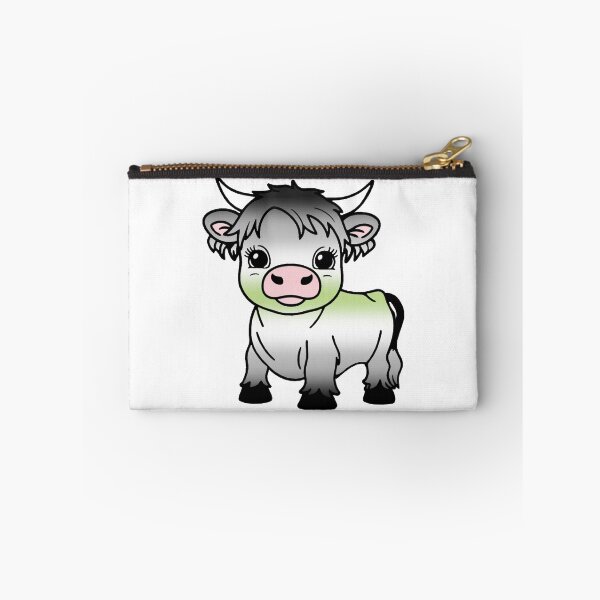 Item preview, Cute Agender Pride Highland Cow, Agender Pride Flag Colors designed and sold by Travelslightly.