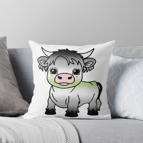 Item preview, Cute Agender Pride Highland Cow, Agender Pride Flag Colors designed and sold by Travelslightly.