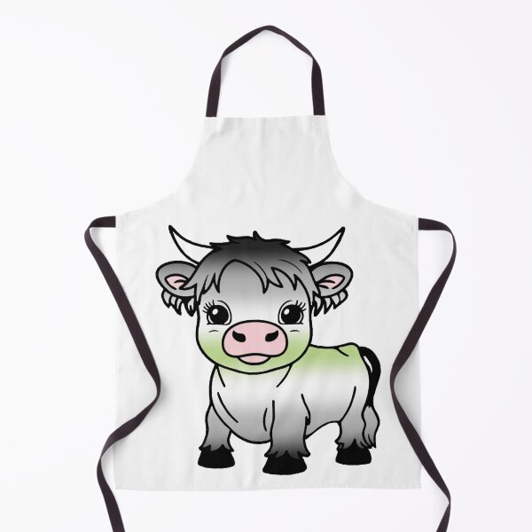 Item preview, Cute Agender Pride Highland Cow, Agender Pride Flag Colors designed and sold by Travelslightly.