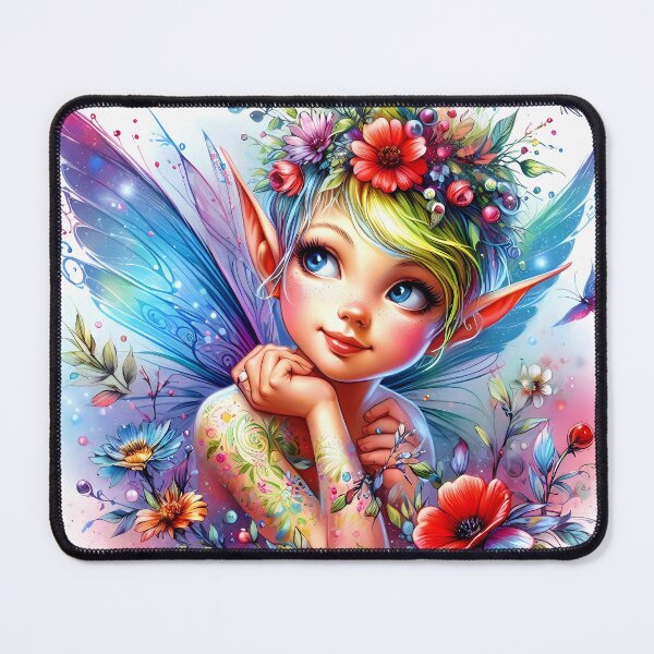 Item preview, Cheerful Fairy in Blooming Wonderland designed and sold by Vitalka-uk.