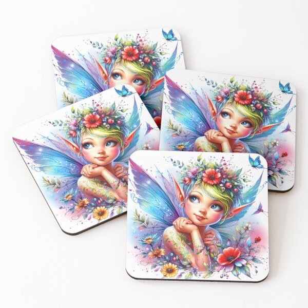 Item preview, Cheerful Fairy in Blooming Wonderland designed and sold by Vitalka-uk.