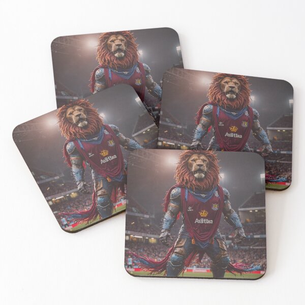 Artikelvorschau, Aston Villa FC Maskottchen Löwe entworfen und verkauft von Pop-Culture-ai.