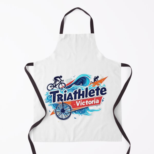 Artikelvorschau, Dynamische Triathletin Victoria – Schwimmen, Radfahren, Laufen entworfen und verkauft von Triathlongram.