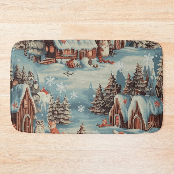 Item preview, Cozy Winter Forest Cabin Scene designed and sold by pnidesign.