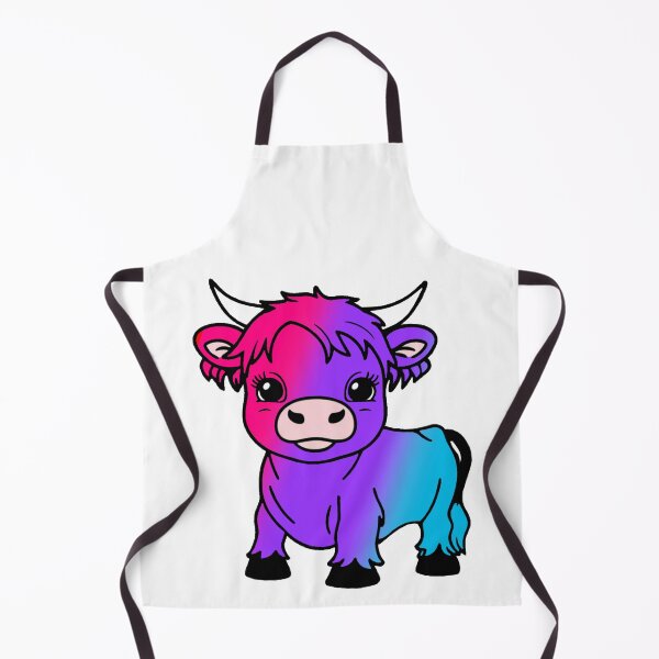 Item preview, Cute Androgynous Pride Highland Cow, Androgynous Pride Flag Colors designed and sold by Travelslightly.
