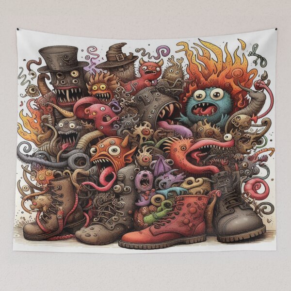 Item preview, Hellish Shoe Stampede– Perfect Gift designed and sold by Imaginarium of Chaos falcon88 .