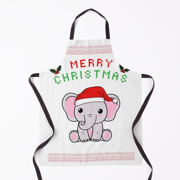 Item preview, Kawaii Christmas Elephant/Cute Christmas Elephant/Christmas Elephant designed and sold by RadiantRoost.