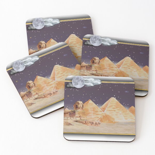 Item preview, Golden Night: Pyramids & Sphinx Under the Moon designed and sold by super611.