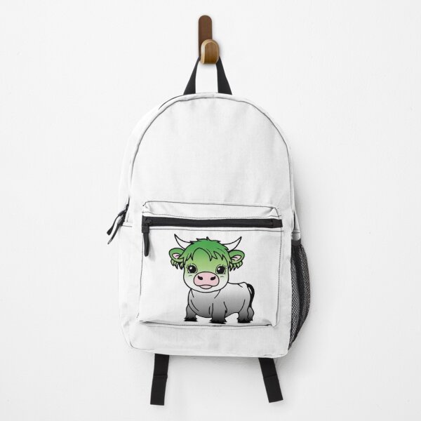 Item preview, Cute Aromantic Pride Highland Cow, Aromantic Pride Flag Colors designed and sold by Travelslightly.