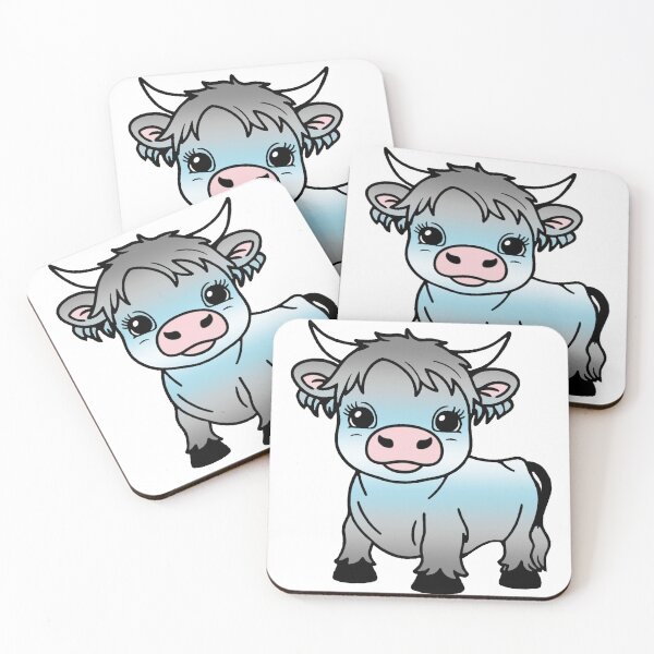 Item preview, Cute Demiboy Pride Highland Cow, Demiboy Pride Flag Colors designed and sold by Travelslightly.