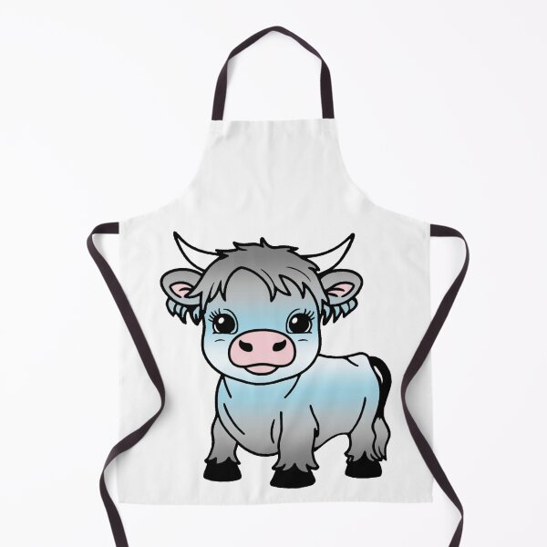 Item preview, Cute Demiboy Pride Highland Cow, Demiboy Pride Flag Colors designed and sold by Travelslightly.