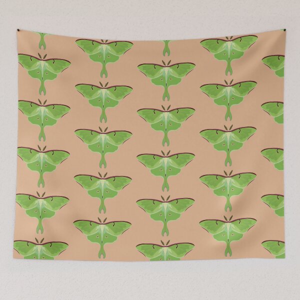 Item preview, L is for Luna Moth,Luna Moth – Ethereal Green Saturniidae Moth Illustration designed and sold by PrettylittlepastelUk.