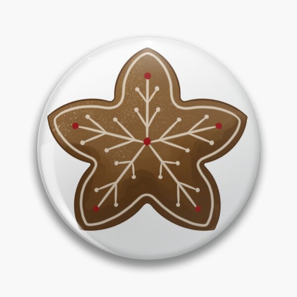 Item preview, Ginger star cookie Christmas winter holiday sticker  designed and sold by RozhmarisArt.