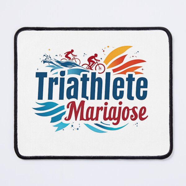 Item preview, Dynamic Triathlete María Jose - Swim, Bike, Run designed and sold by Triathlongram.