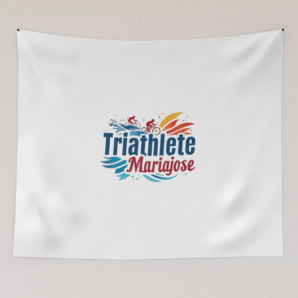 Item preview, Dynamic Triathlete María Jose - Swim, Bike, Run designed and sold by Triathlongram.