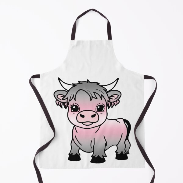Item preview, Cute Demigirl Pride Highland Cow, Demigirl Pride Flag Colors designed and sold by Travelslightly.