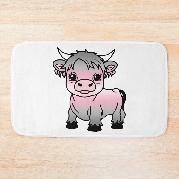 Item preview, Cute Demigirl Pride Highland Cow, Demigirl Pride Flag Colors designed and sold by Travelslightly.