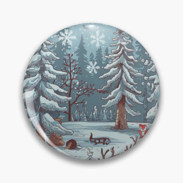 Artikelvorschau, Gemütliche Winterwaldhüttenszene entworfen und verkauft von pnidesign.