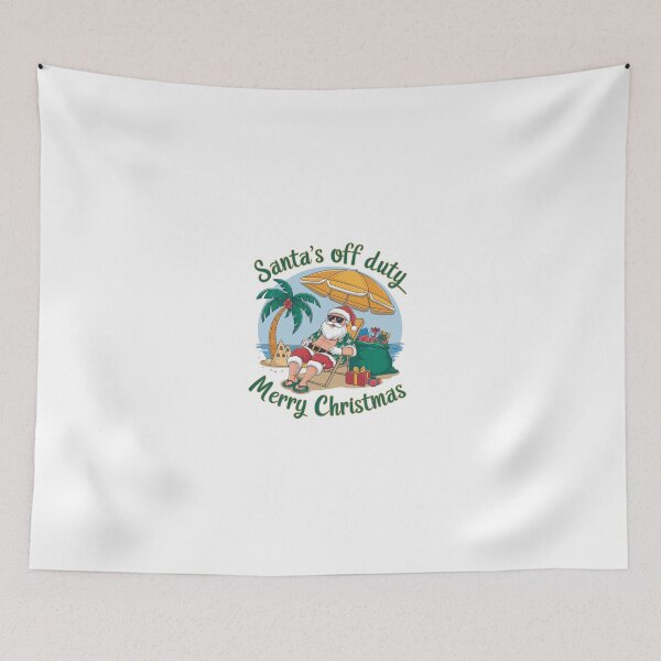 Item preview, Santa's Off-Duty Beach Christmas Design designed and sold by Kirolous  Safwat.