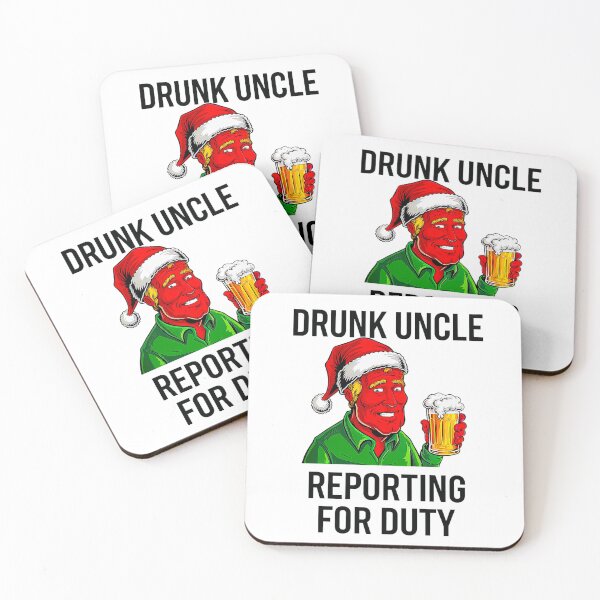 Item preview, Drunk Uncle Reporting for Duty designed and sold by Amanda's Factory.