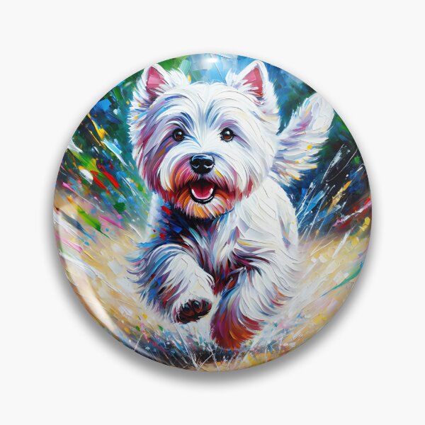 Item preview, West Highland White Terrier (Westie) Dog Acrylic Art Print Pet Portrait Gifts for Dog Lovers designed and sold by Gallup Graphics.