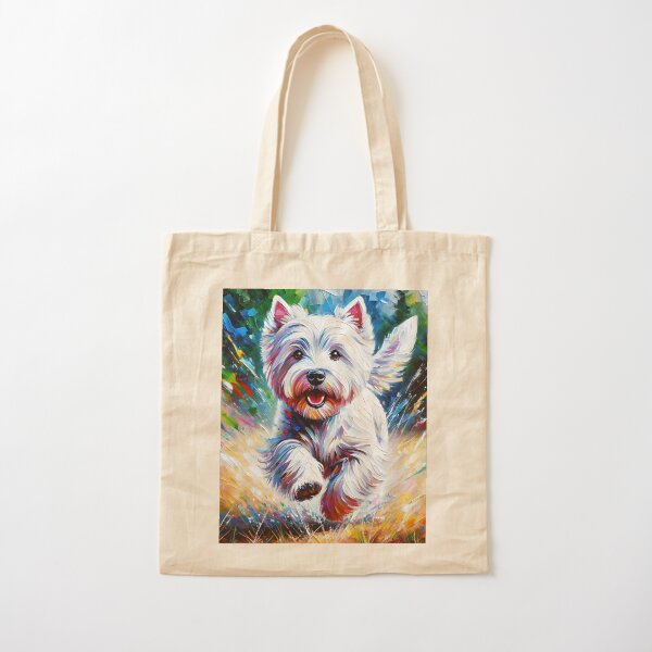 Aperçu de l'œuvre Impression d'art acrylique sur chien West Highland White Terrier (Westie) Portrait d'animal de compagnie Cadeaux pour les amoureux des chiens créée et vendue par Gallup Graphics.