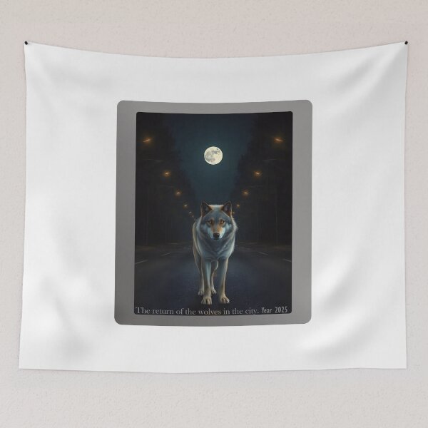 Item preview, Wolf dog in the city designed and sold by GiCapgraphics.