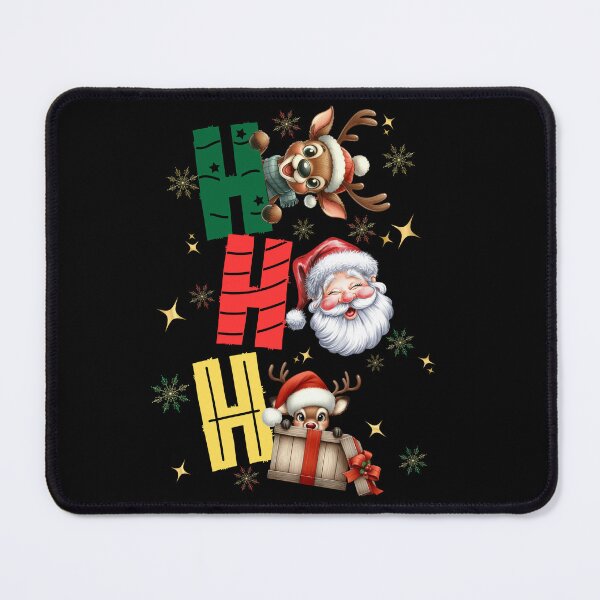 Item preview, Ho Ho Ho, Santa and Reindeer designed and sold by MadCatPrints.