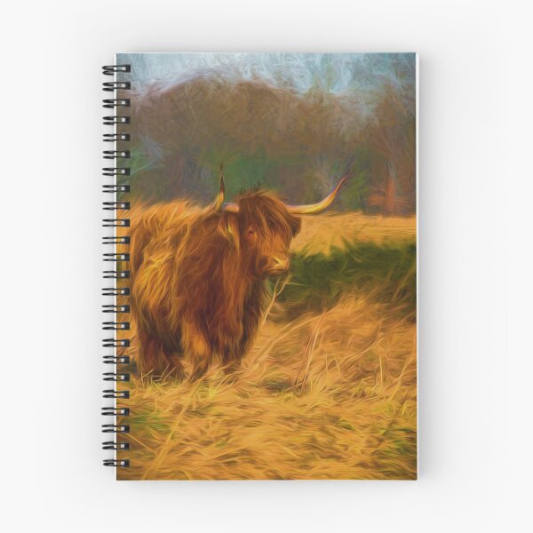 Item preview, Highland cow with painterly effect designed and sold by Violaman.
