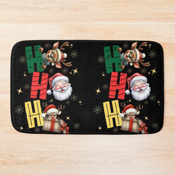 Item preview, Ho Ho Ho, Santa and Reindeer designed and sold by MadCatPrints.