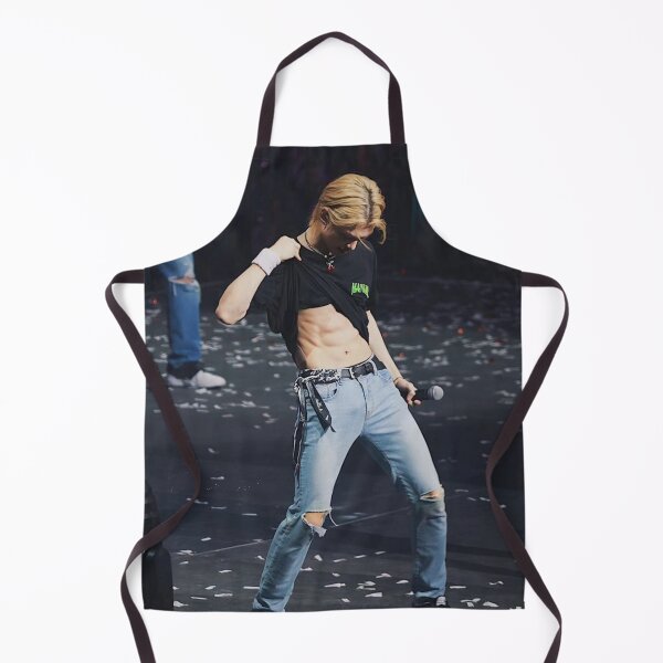 Item preview, Lee Felix abs hot six pack Stray Kids SKZ 3racha kpop boy group designed and sold by Kpop-Noona.
