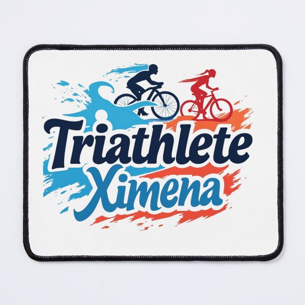 Item preview, Dynamic Triathlete Ximena - Swim, Bike, Run designed and sold by Triathlongram.