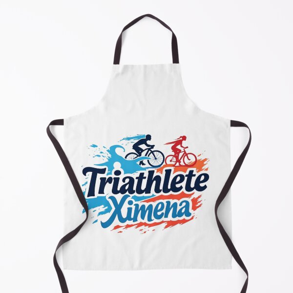 Artikelvorschau, Dynamische Triathletin Ximena – Schwimmen, Radfahren, Laufen entworfen und verkauft von Triathlongram.