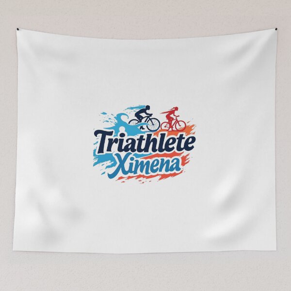 Item preview, Dynamic Triathlete Ximena - Swim, Bike, Run designed and sold by Triathlongram.