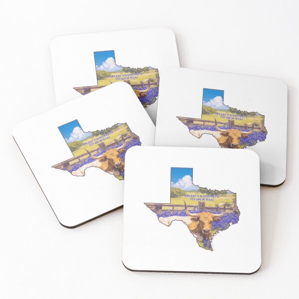 Item preview, Texas Longhorn Image "Any Day Is A Good Day If You Are In Texas" designed and sold by MudcreekDesign.