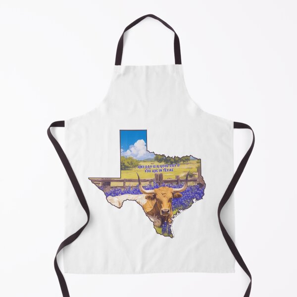 Item preview, Texas Longhorn Image "Any Day Is A Good Day If You Are In Texas" designed and sold by MudcreekDesign.