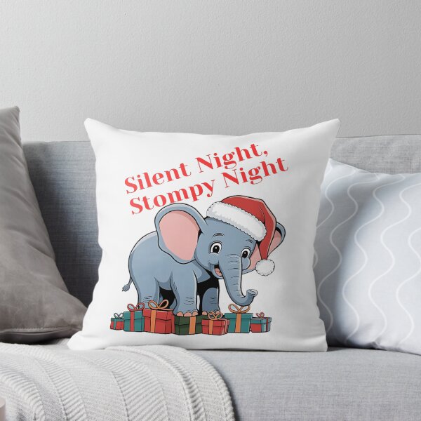 Item preview, Christmas Elephant/Cute Christmas Elephant/Kawaii Christmas Elephant designed and sold by RadiantRoost.
