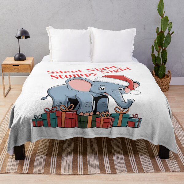 Item preview, Christmas Elephant/Cute Christmas Elephant/Kawaii Christmas Elephant designed and sold by RadiantRoost.
