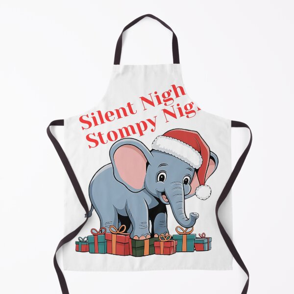 Item preview, Christmas Elephant/Cute Christmas Elephant/Kawaii Christmas Elephant designed and sold by RadiantRoost.
