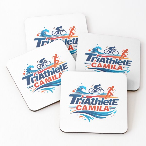 Item preview, Dynamic Triathlete Camila - Swim, Bike, Run designed and sold by Triathlongram.