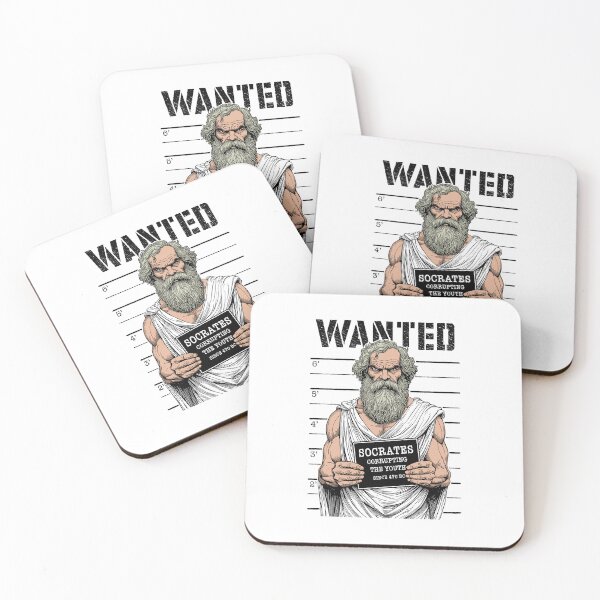 Item preview, Socrates Corrupting Youth Funny Philosophy Police Mugshot designed and sold by GrandeDuc.