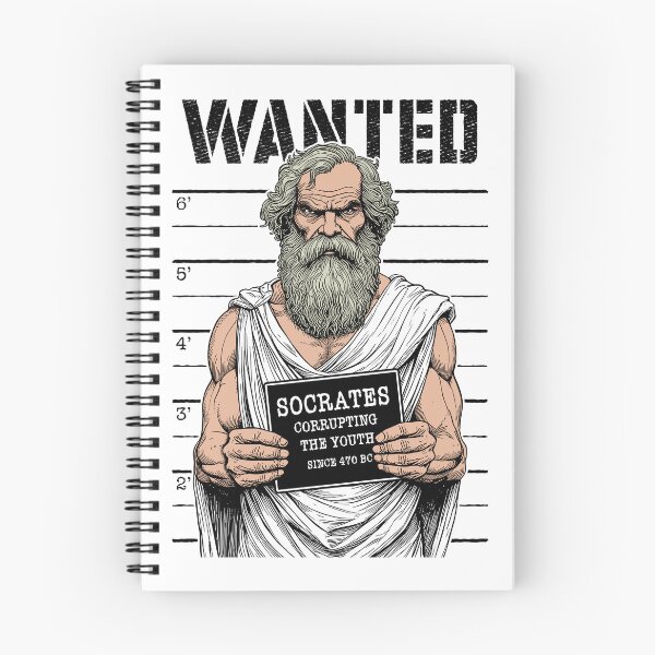 Item preview, Socrates Corrupting Youth Funny Philosophy Police Mugshot designed and sold by GrandeDuc.