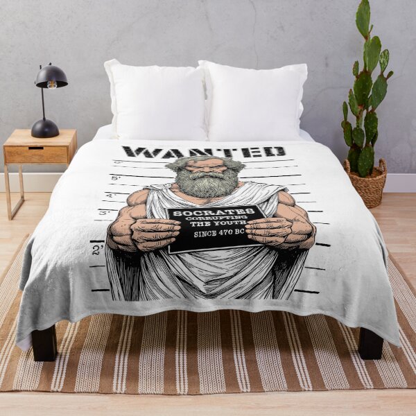 Item preview, Socrates Corrupting Youth Funny Philosophy Police Mugshot designed and sold by GrandeDuc.