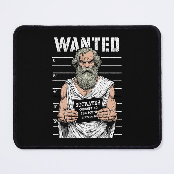 Item preview, Socrates Corrupting Youth Funny Philosophy Police Mugshot designed and sold by GrandeDuc.