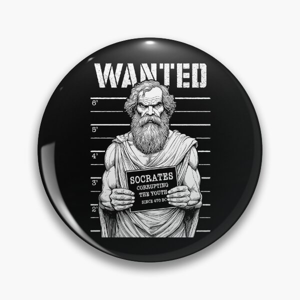 Item preview, Socrates Corrupting Youth Funny Philosophy Police Mugshot designed and sold by GrandeDuc.