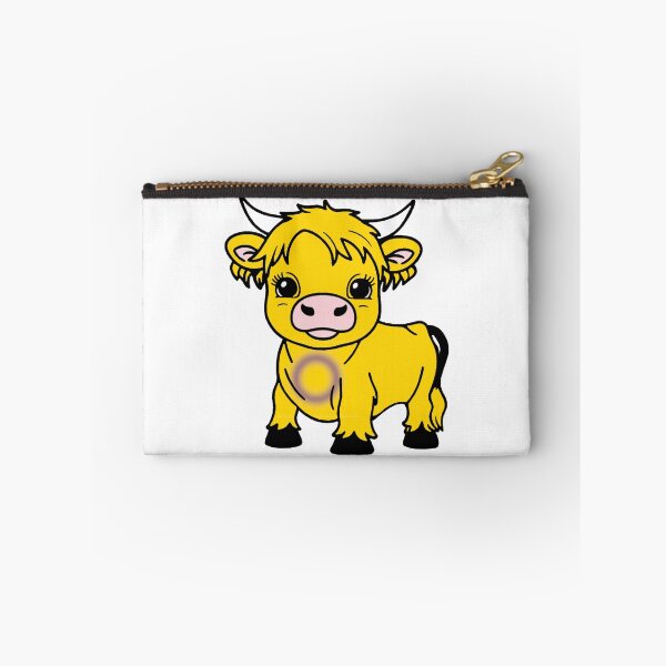 Item preview, Cute Intersex Pride Highland Cow, Intersex Pride Flag Colors designed and sold by Travelslightly.