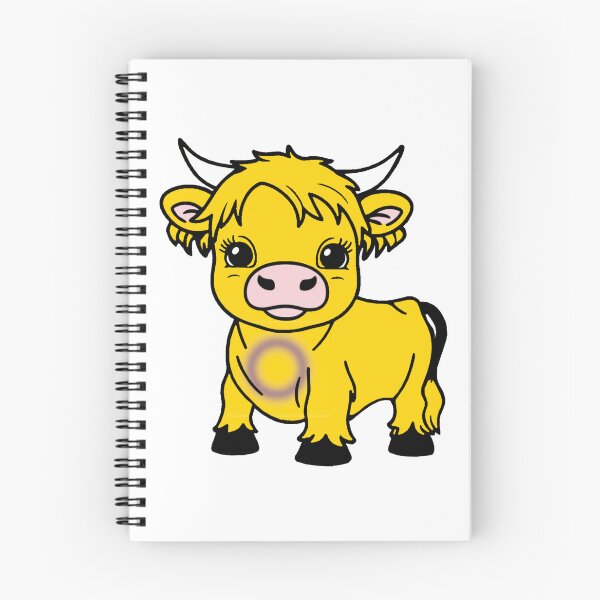 Item preview, Cute Intersex Pride Highland Cow, Intersex Pride Flag Colors designed and sold by Travelslightly.