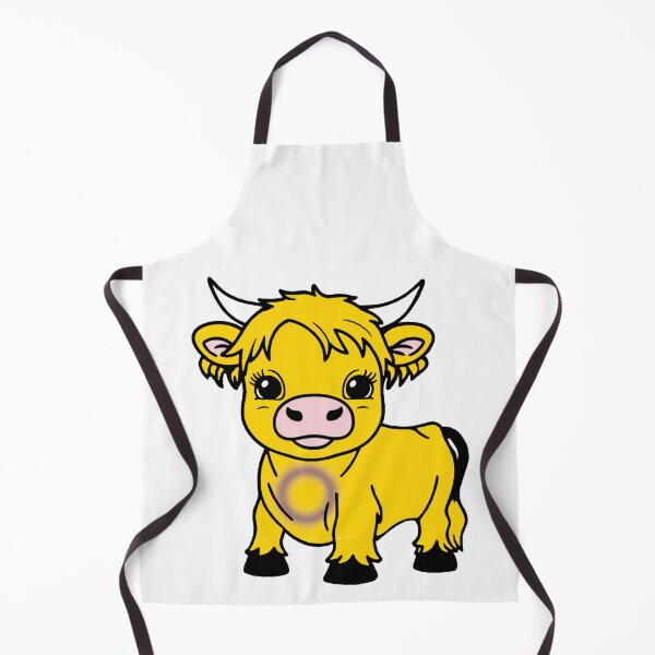 Item preview, Cute Intersex Pride Highland Cow, Intersex Pride Flag Colors designed and sold by Travelslightly.