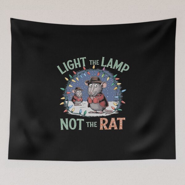 Item preview, Light The Lamp Not The Rat Christmas Funny Holiday Rat designed and sold by love3617.